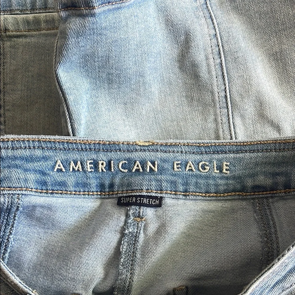 American‎ Eagle Button-Up Denim Mini Skirt